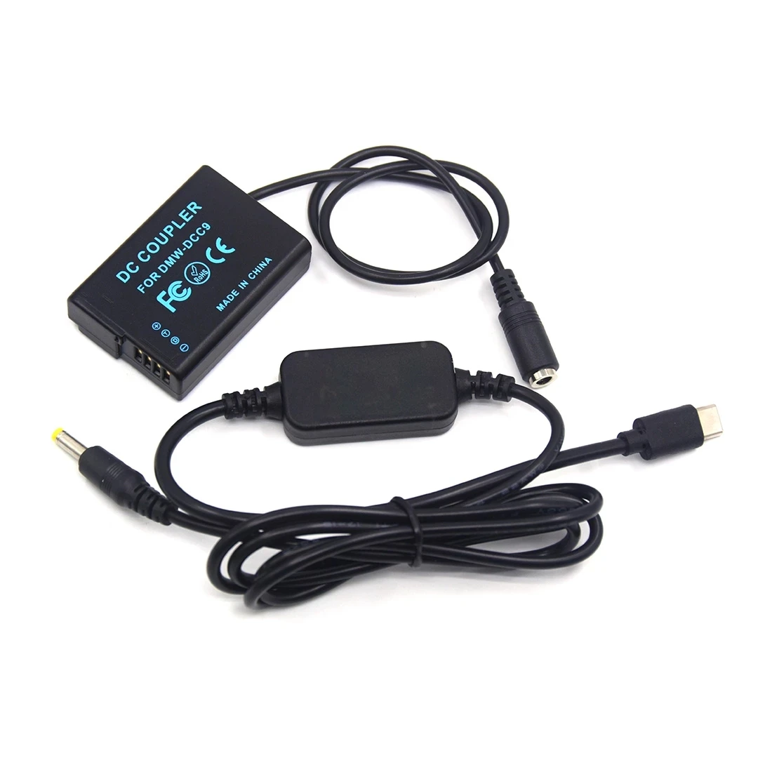 Фото BLD10 Манекен аккумулятора DCC9 DC Coupler + кабель питания типа C для камеры Lumix DMC-GX1 DMC GF2 G3 G3K G3R G3T G3W G3EGK №1