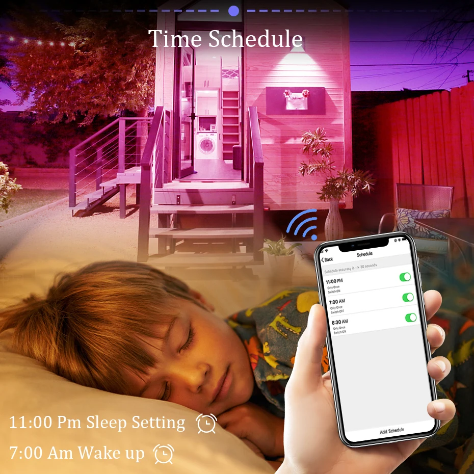 Уличный прожектор с RGB-подсветкой 220 В 30/50/100 Вт