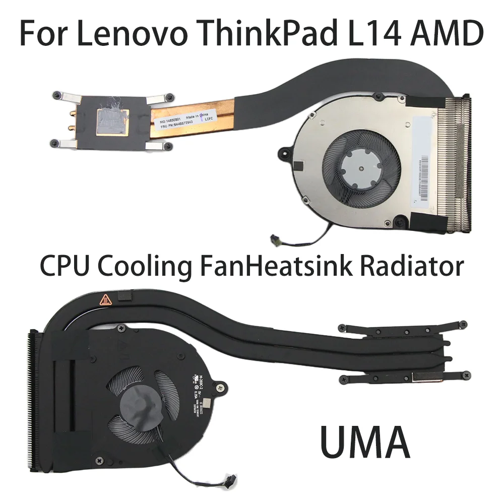 Новый оригинальный радиатор для ноутбука Lenovo ThinkPad L14 AMD UMA 20U5 20U6 Охлаждающий