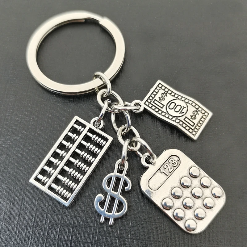 Новое поступление 1 шт. брелок для ключей с калькулятором подвеска купюр и