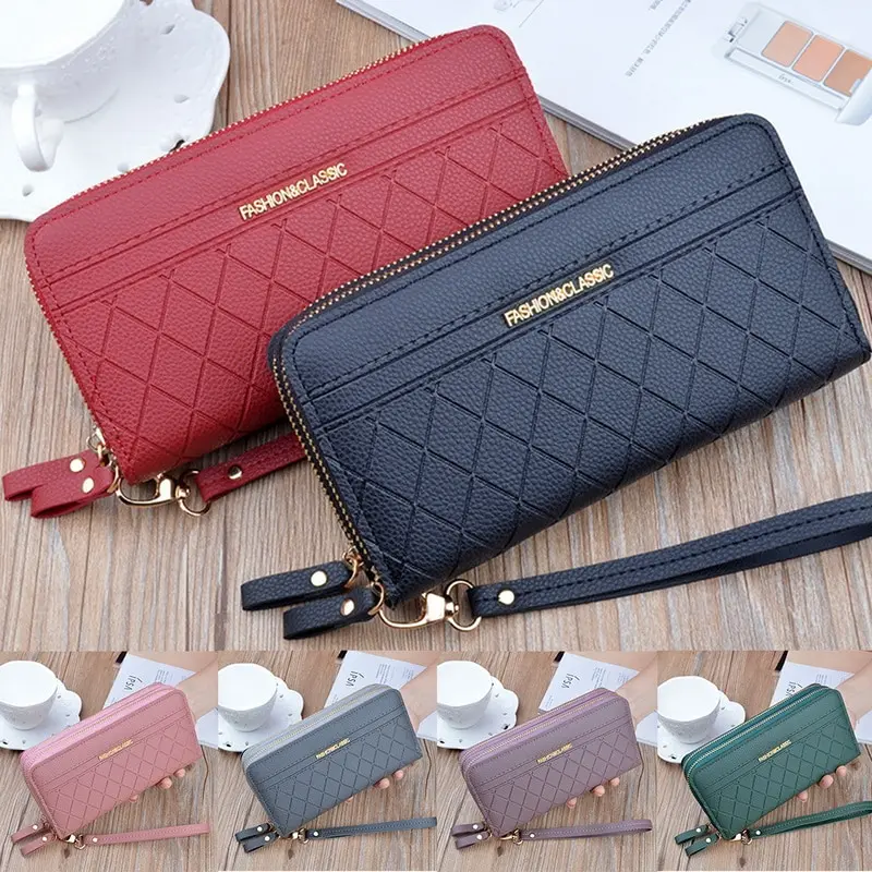 

Fashion Long Women's Wallet Female Purses Tassel Coin Purse Card Holder Wallets Ladies Pu Leather Clutch Money Bag Female Wallet