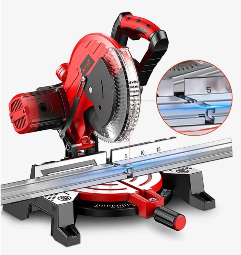 10 Inch Electric Saw Aluminum Machine 220V/1800W Multifunctional Circular Saw 45 Degree Cutting Miter Sawing Aluminum Machine