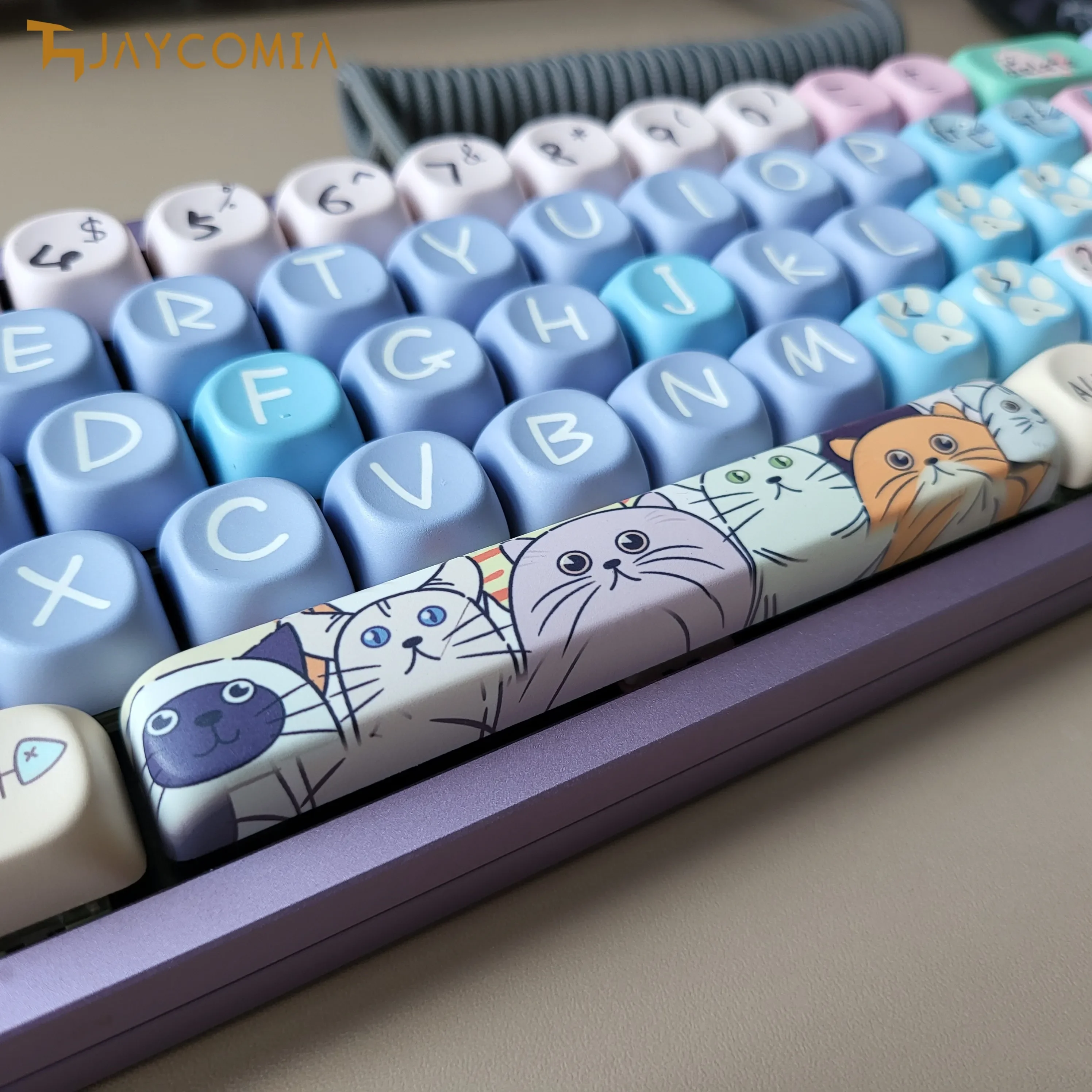 2024Newstyle MOA Profile Cat And Mouse PBT Колпачки для клавиш Корейский немецкий ISO ANSI Layout Большой