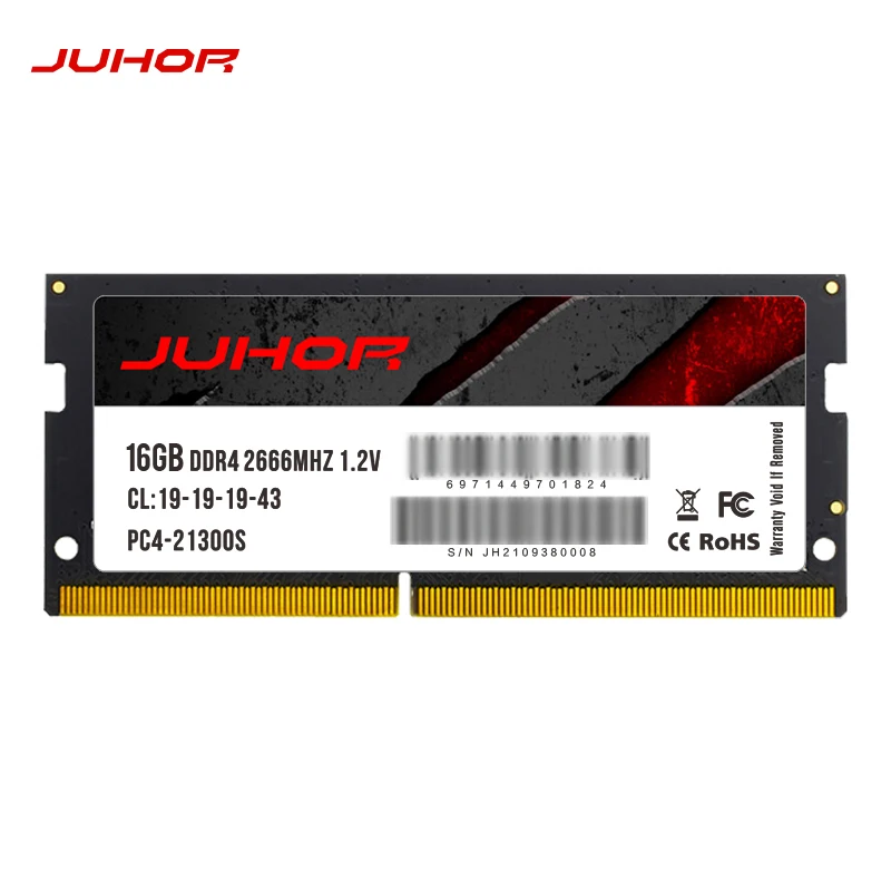 JUHOR DDR3 Laptop Ram 4GB 8GB 16GB 32GB DDR4 2666MHz 3200MHz DDR3 1600MHz Notebook Memory Sodimm Memoria images - 6