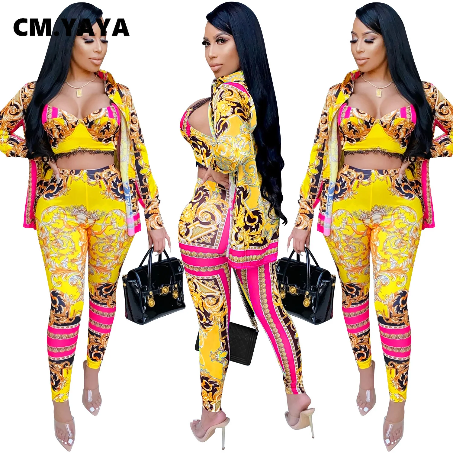 См. Несокрушимая Механическая 2020 осень-зима Дамский комплект куртка + топ штаны