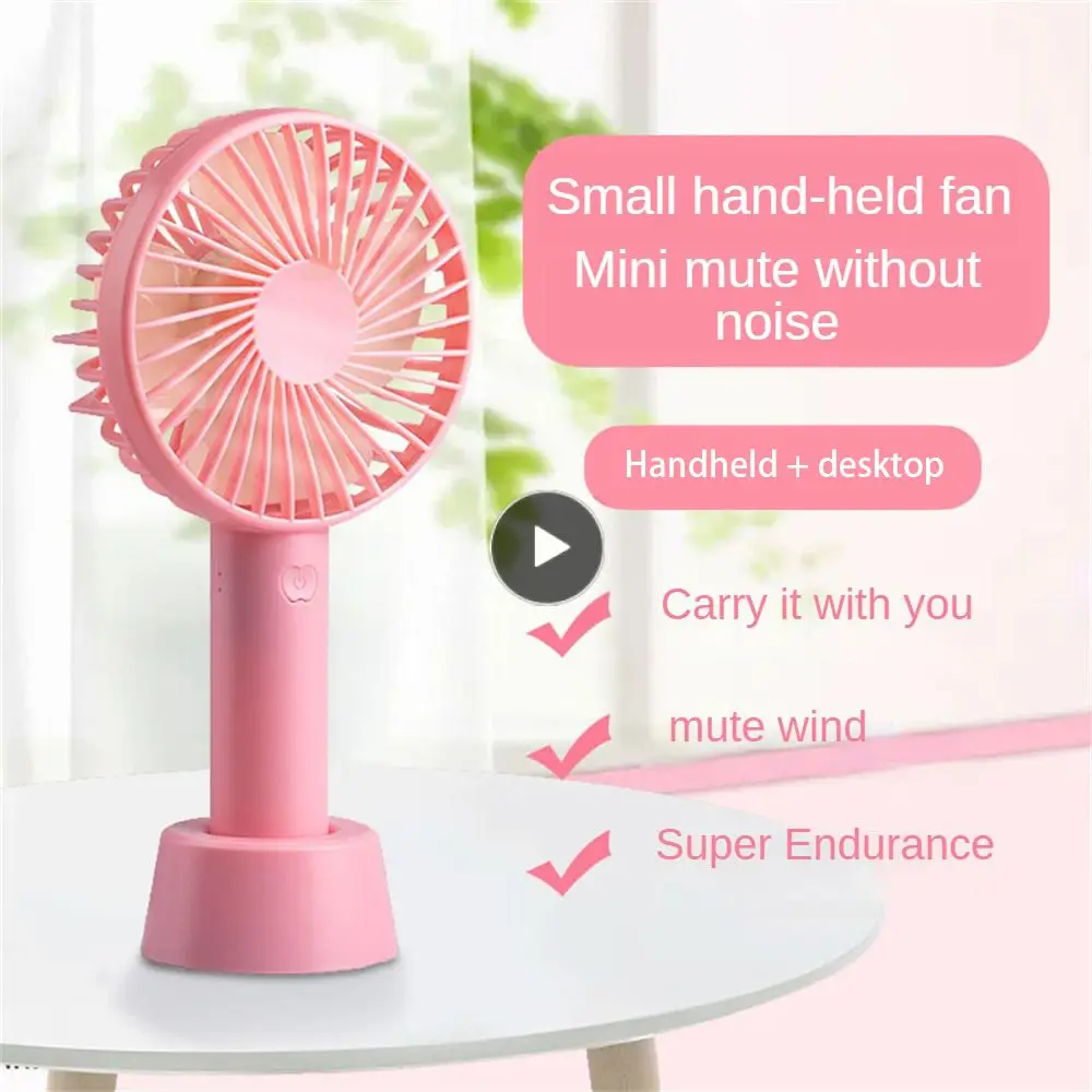 

Small Fan Mini Good Looking Portable Mute Handheld Fashion Strong Battery Life Strong Wind Hangable Desktop Household