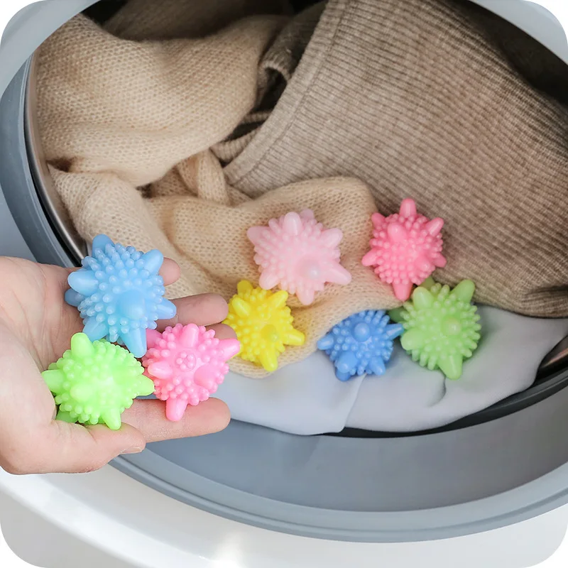 

10pcs Multicolor Decontamination Laundry Ball Anti-Tangle Washing Machine Cleaning Household Supplies