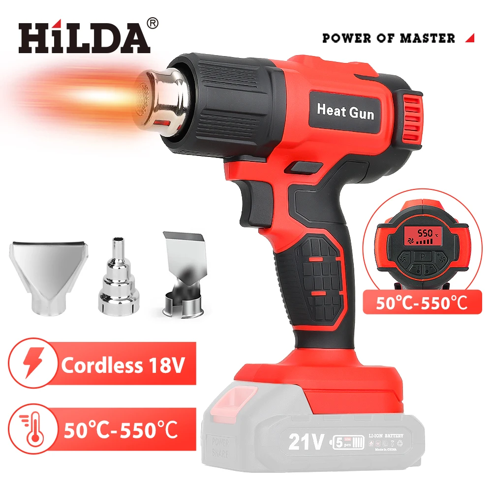 

Беспроводной термофен HILDA AB333 для аккумуляторов Makita 18В