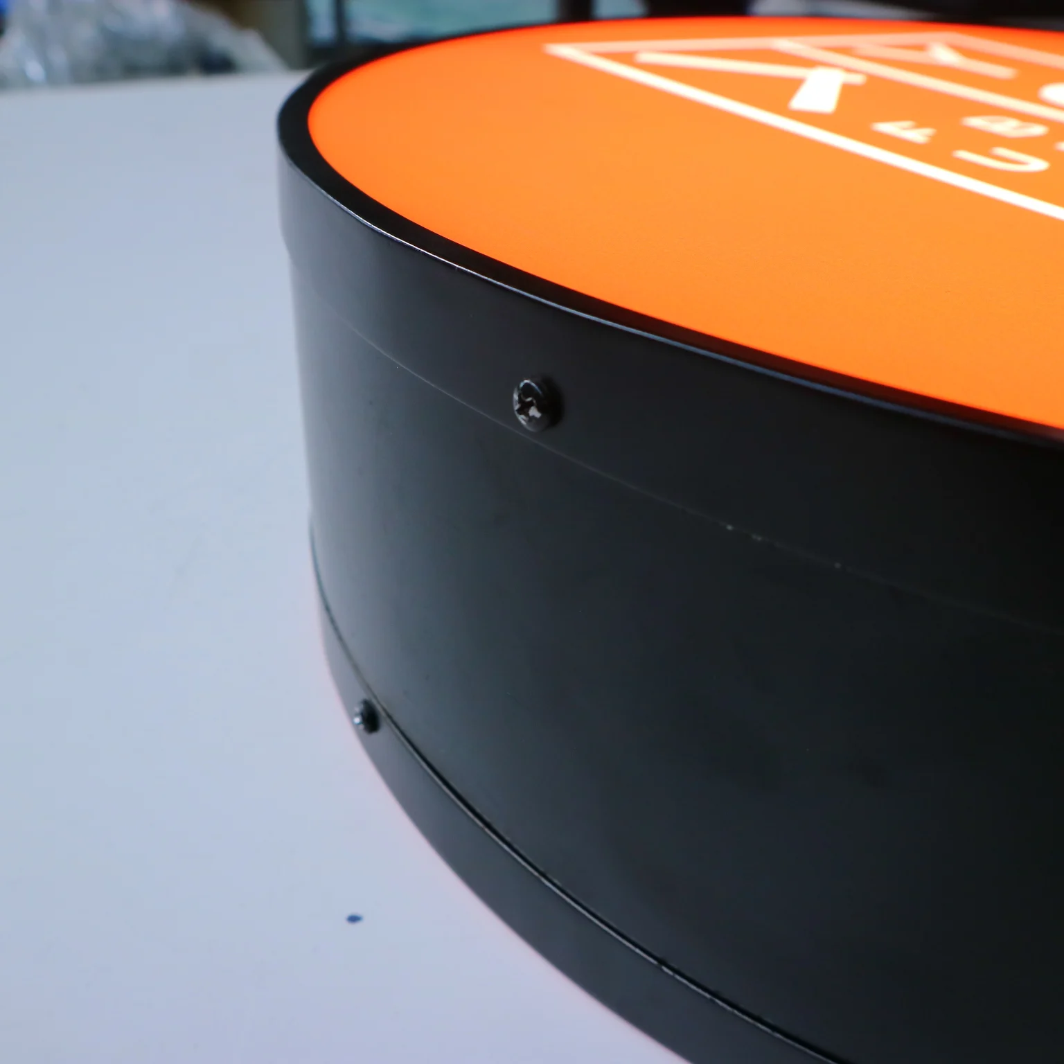 Круглый светильник тбокс для помещений акриловый с логотипом наружный знак |