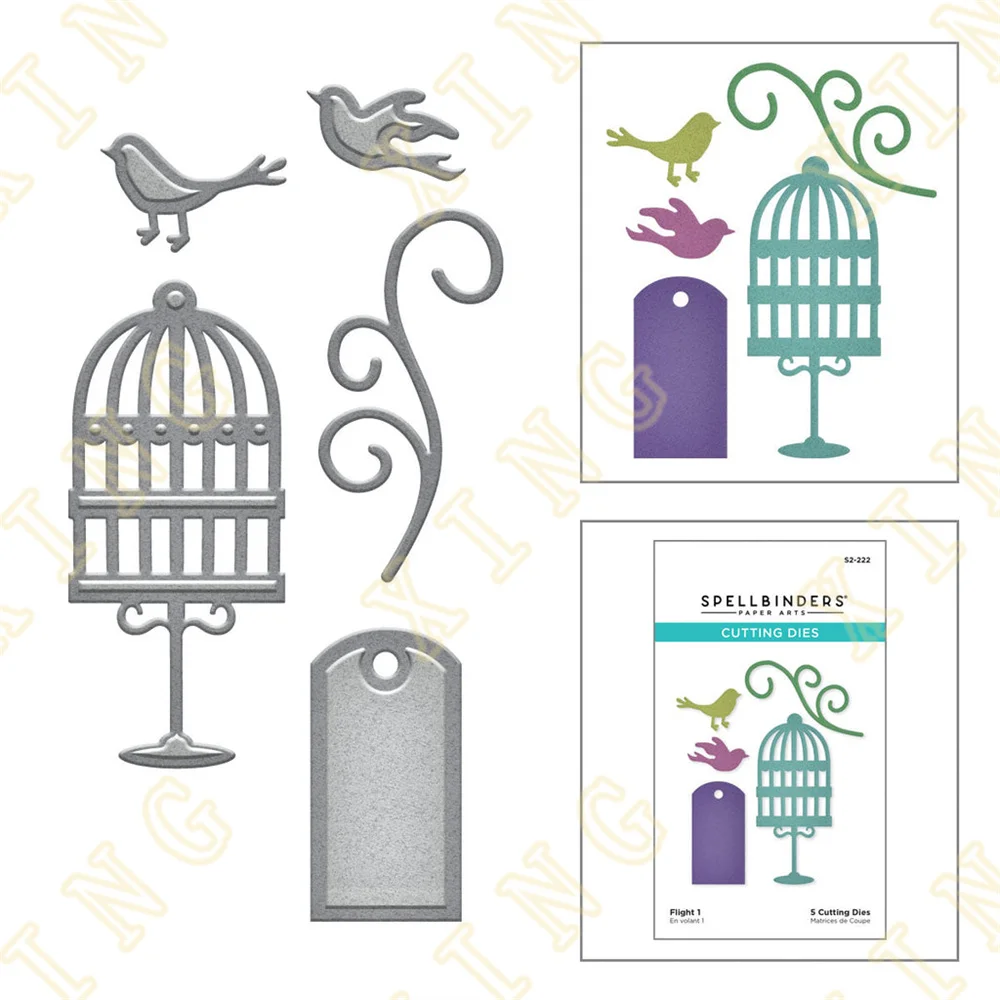 

Birdcage Metal Cutting Dies Scrapbook Diary Decoration Stencil Embossing Template Diy Greeting Card Handmade 2023 New Arrival