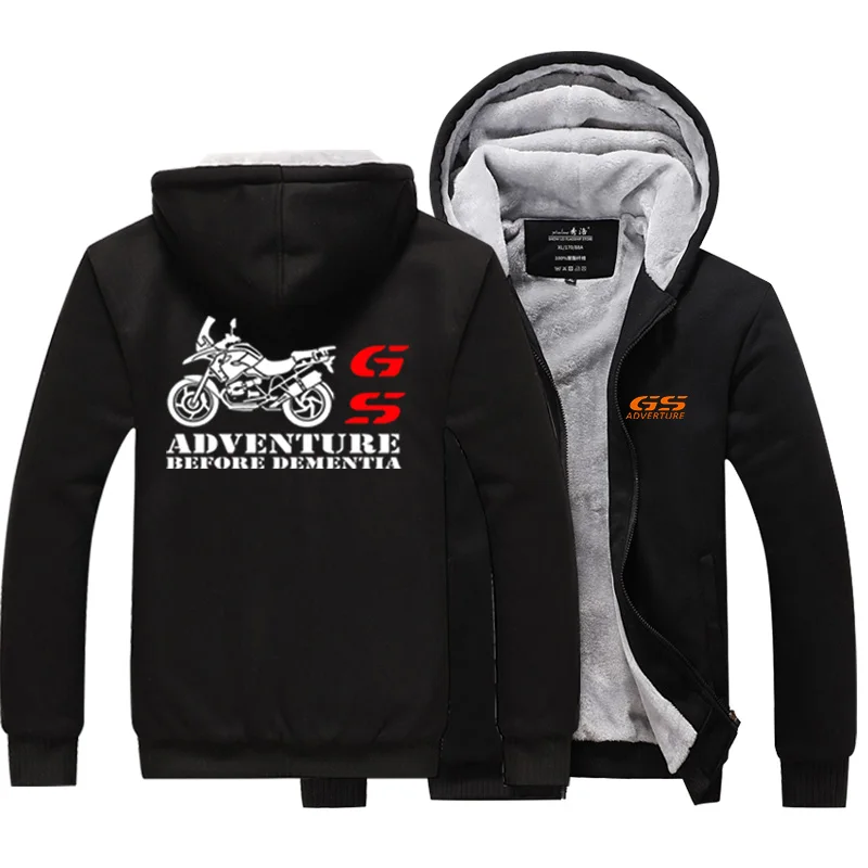 

2022 Winter Druck GS ADV Auto Logo Verdicken Jacken Männlichen Hoodies Zipper Sweatshirts Trainingsanzug männer Mäntel