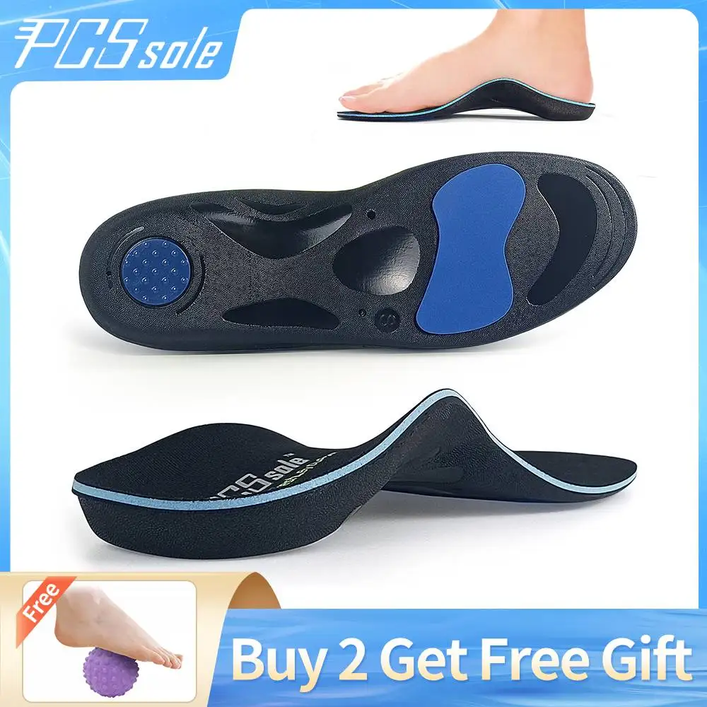 PCSsole Flat Foot Orthopedic Insoles for Feet Arch Support Plantar Fasciitis Medical Insoles for Men/Women Gel Insoles for Shoes