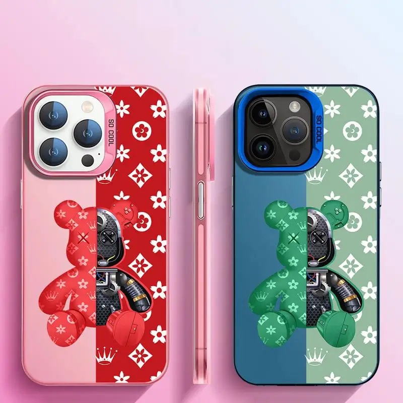 Роскошный робот B-Bear для Apple iPhone 15 Pro Max 14 Pro 13 12 11 Pro Max 14 Plus, противоударный чехол (art.: 3920c74f264e2) - 3920c74f264e2