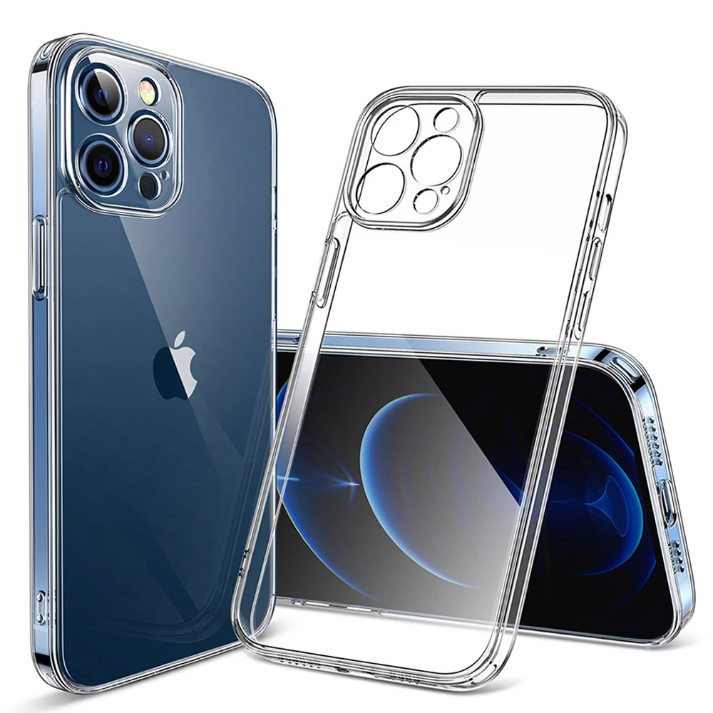 Прозрачный защитный чехол для камеры iPhone 13 12 11 Pro XS Max XR X мягкий силиконовый из ТПУ