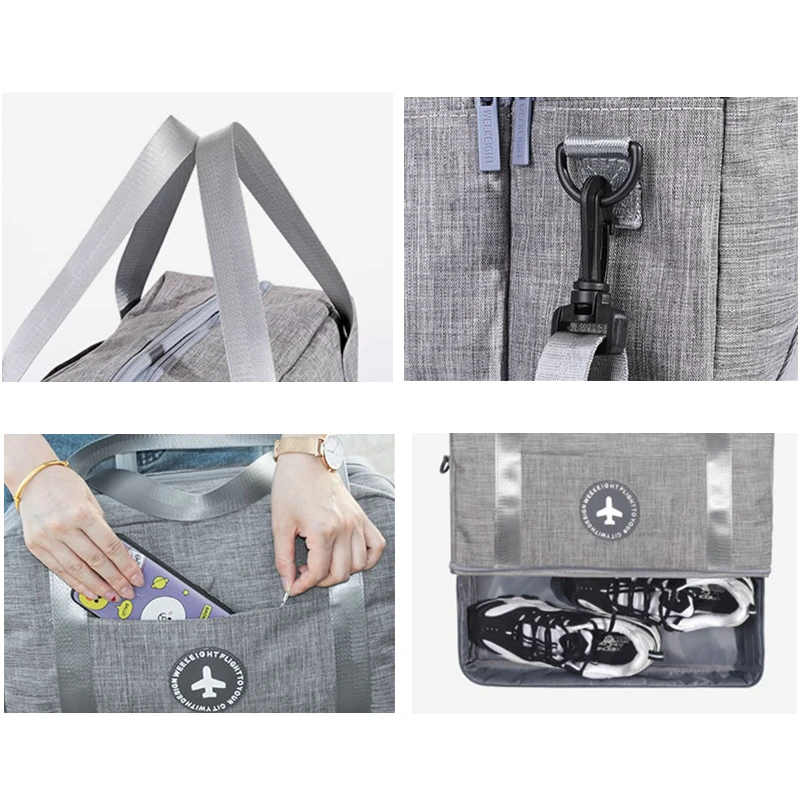 Large Capacity Waterproof Handbag Dry And Wet Separation Swimming Bags Yoga Fitness Bag Women Shoes Travel Pack Men's Travel Bag