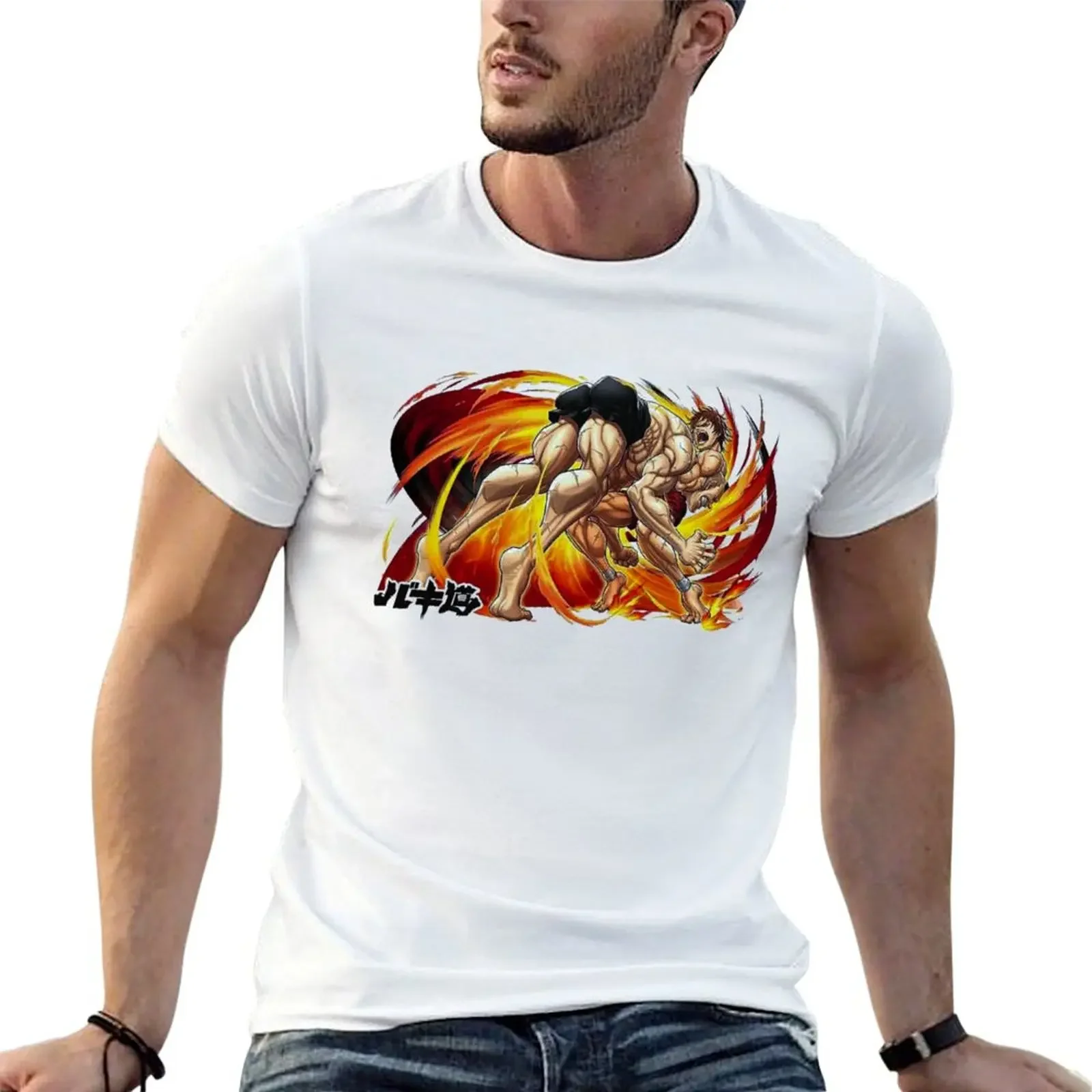 Футболка Baki Hanma and Jack the Grappler новое издание быстросохнущие мужские футболки с