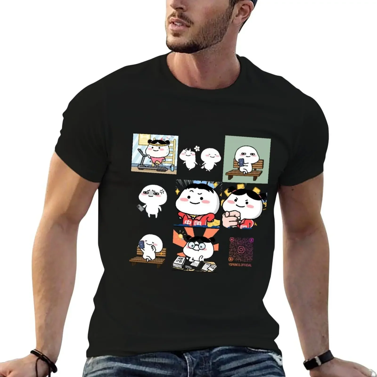 Коллекции Quby # 27 футболок винтажные футболки с рисунком мужские белые