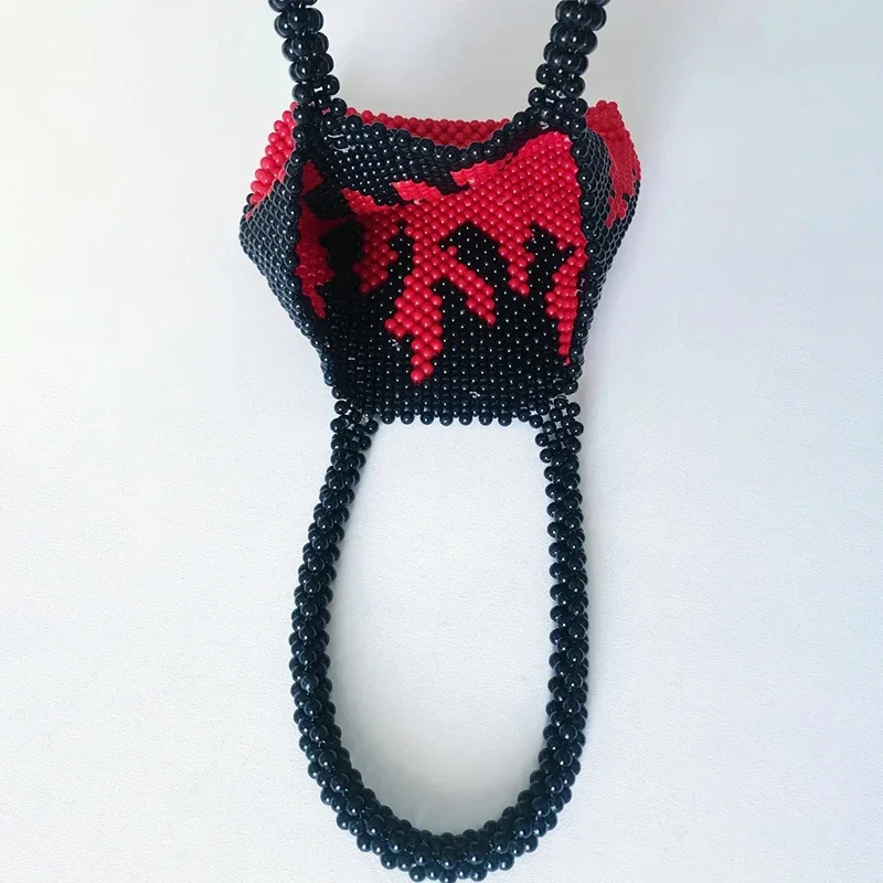 Красно-черный подарок для женщин Роскошный аксессуар вечерние вечерний ужин под