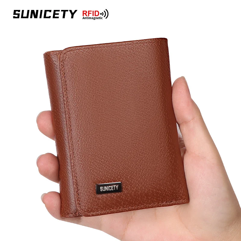 

Короткий 30% тонкий мужской кошелек с защитой от кражи и RFID-защитой