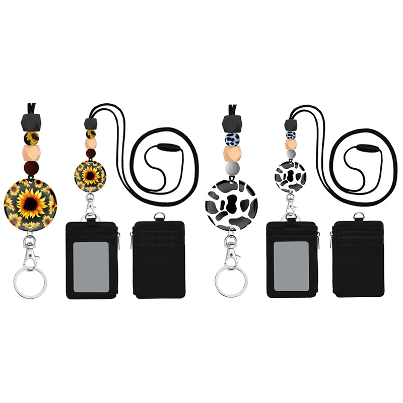 

Lanyards For Id Badges And Keys, Cute ID Badge Holder With Lanyard, For Women Teacher Nurse