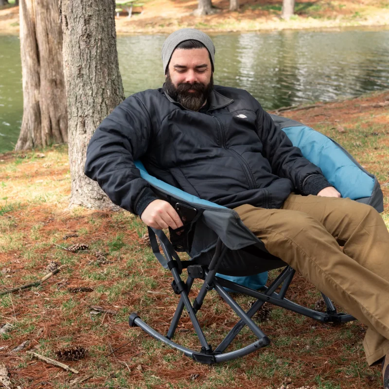 

Timber Ridge Rocking Club Chair, Blue, Adult, 18lbs