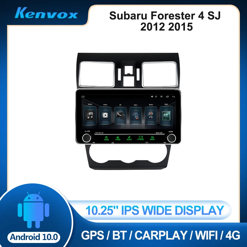 

Автомагнитола 2 din, 10,25 дюйма, IPS, Android, для Subaru Forester 4 SJ, 2012, 2015