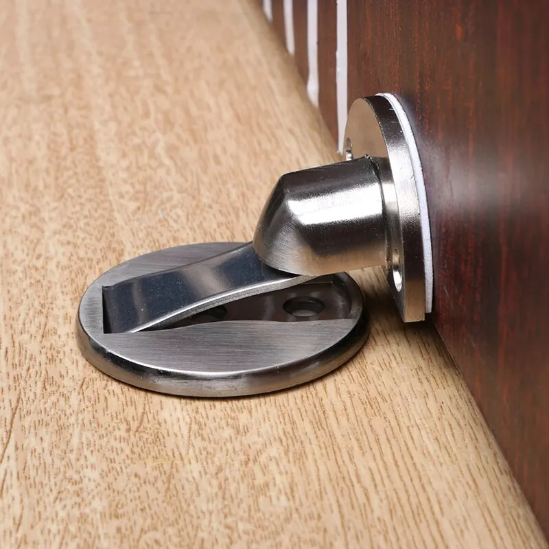 

Magnetic Door Stops 304 Stainless Steel Door Stopper Hidden Door Holders Catch Floor Nail-free Doorstop Furniture Hardware
