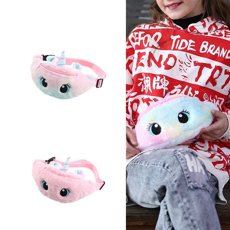 Custom Children Waist Bag Unicorn Glitter Kids' Chest Travel Bags Casual Cross Body Fanny Pack Belt Bag Crossbody Wholesale