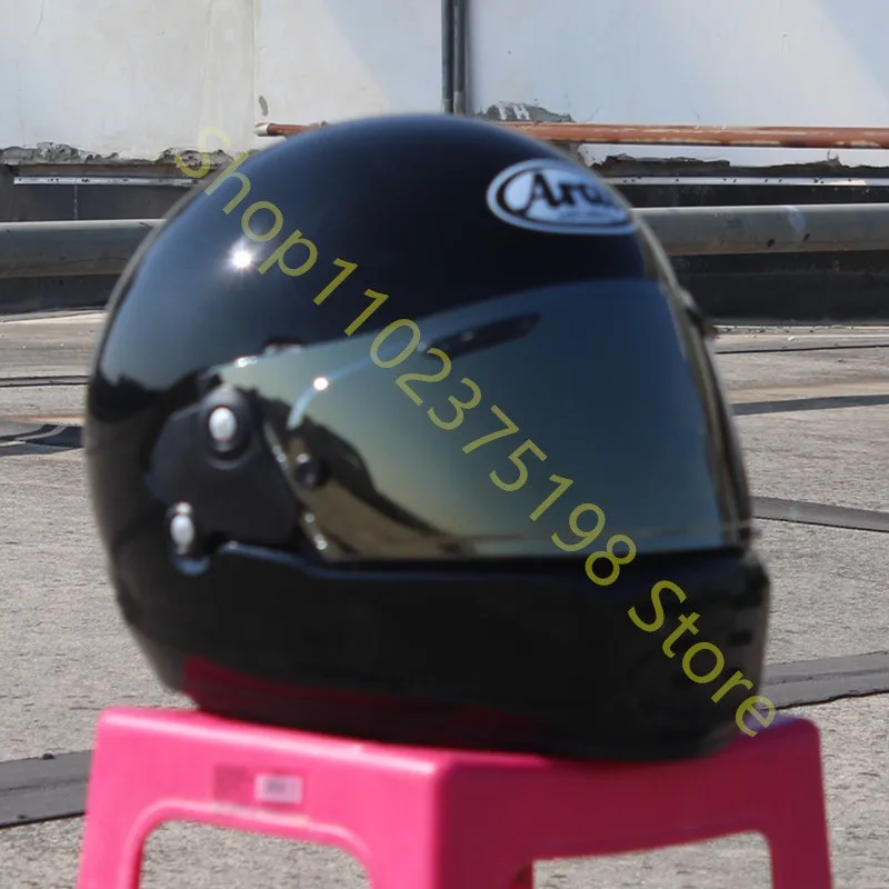 Шлем на все лицо из стекловолокна и японского режима ярко-черный