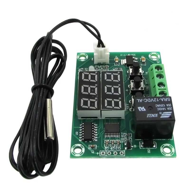 

XH-W1219 цифровой термостат с двойным дисплеем, высокая точность контроля температуры, точность управления 0,1