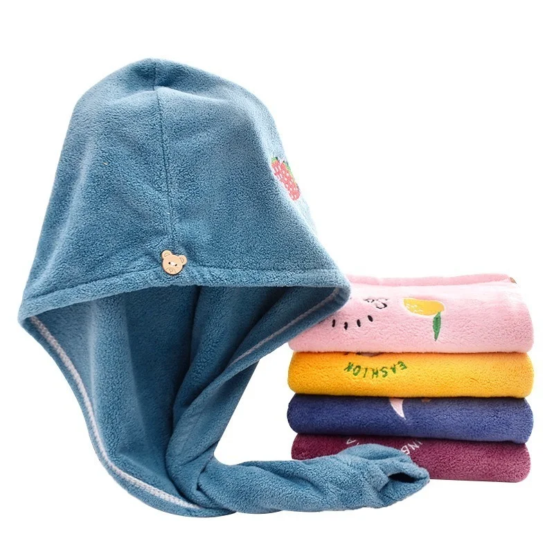 

1PC New Microfiber Girls Hair Towel Super Absorbent Quick Drying Magic Shower Cap for Women Bathroom Hair Turban Twist Head Wrap