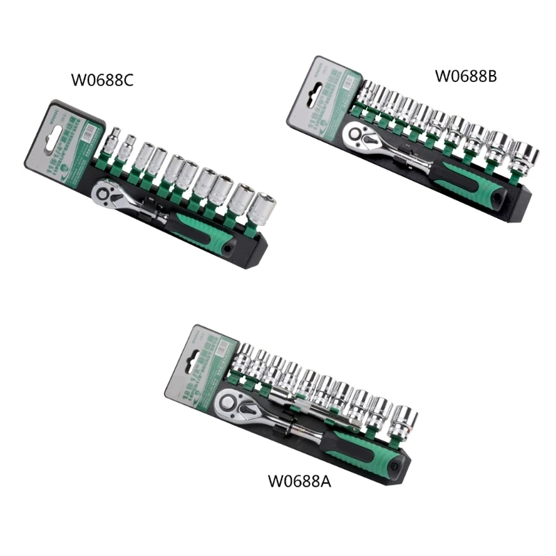

6.3mm Ratchet Screwdriver Wrench Kit DIY Sleeve Set Household Repair Tools