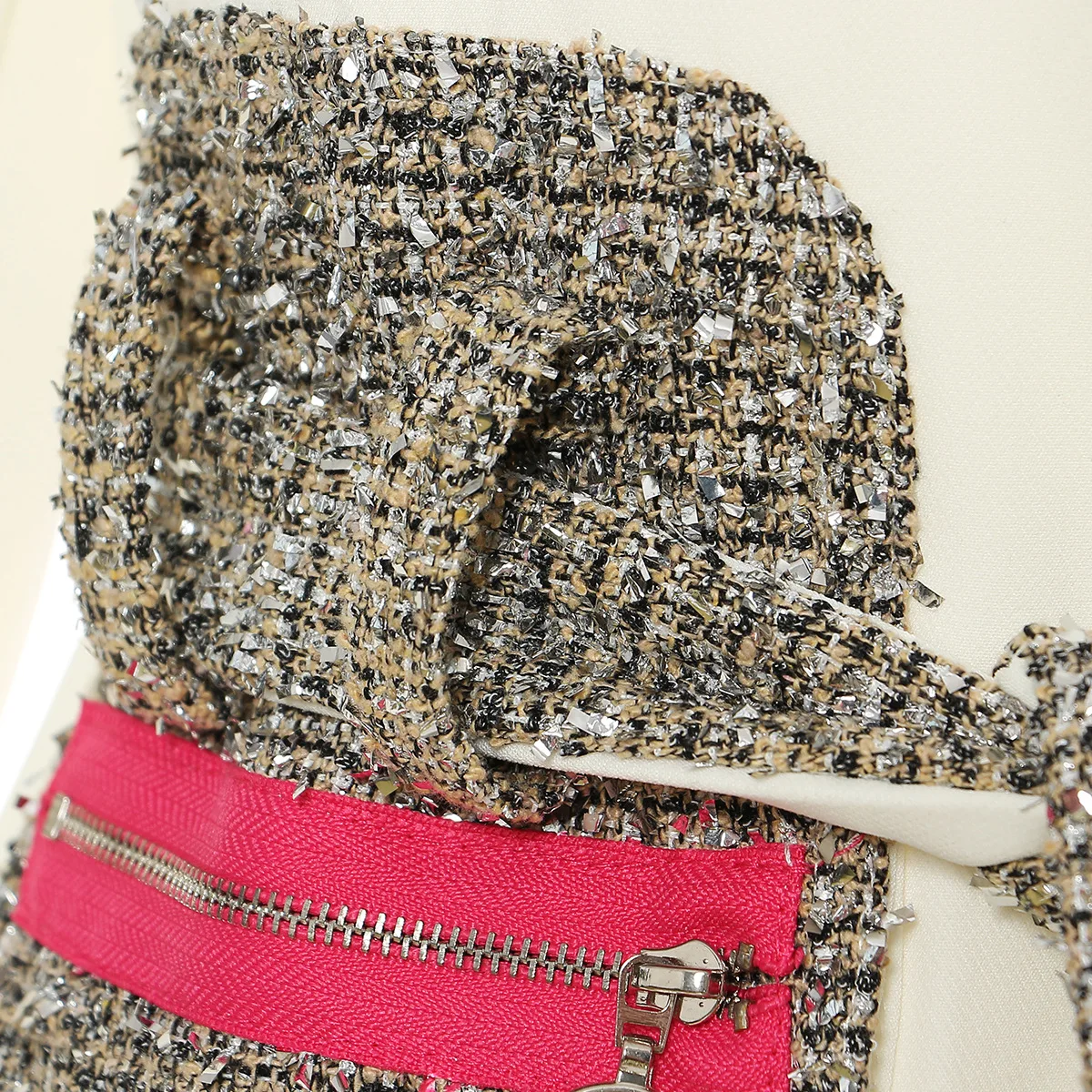 Personalized Design Fashion Special Material Mid-length Suit Jacket