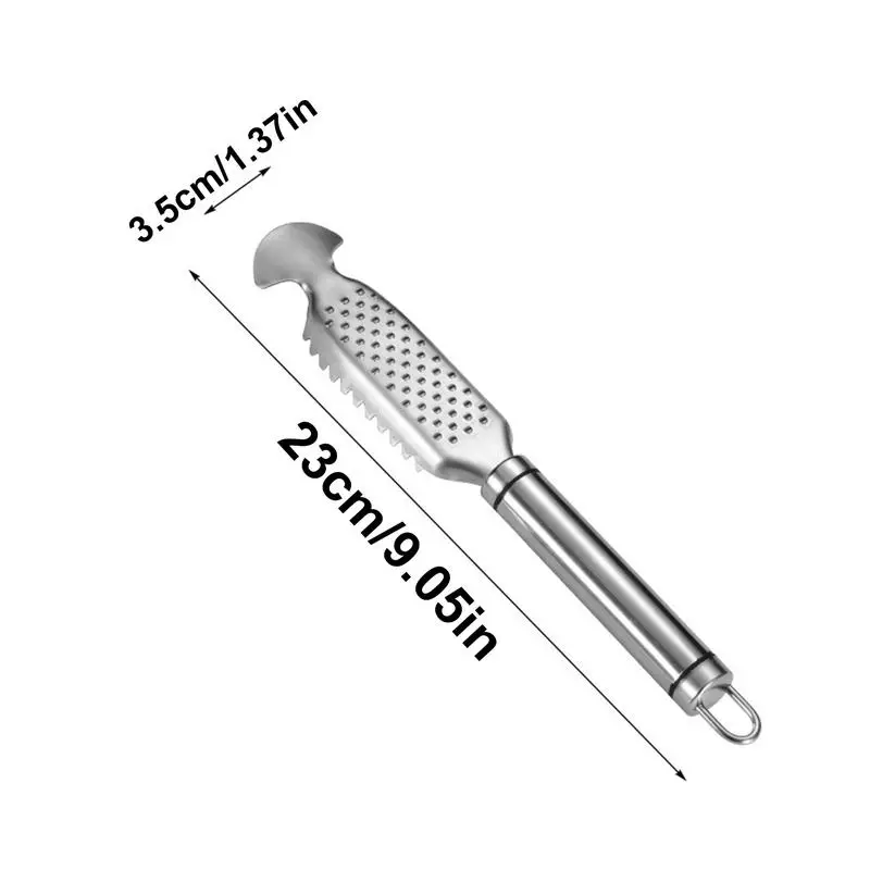Рыболовный скалер скребок для рыбы из нержавеющей стали с теркой имбиря дизайн