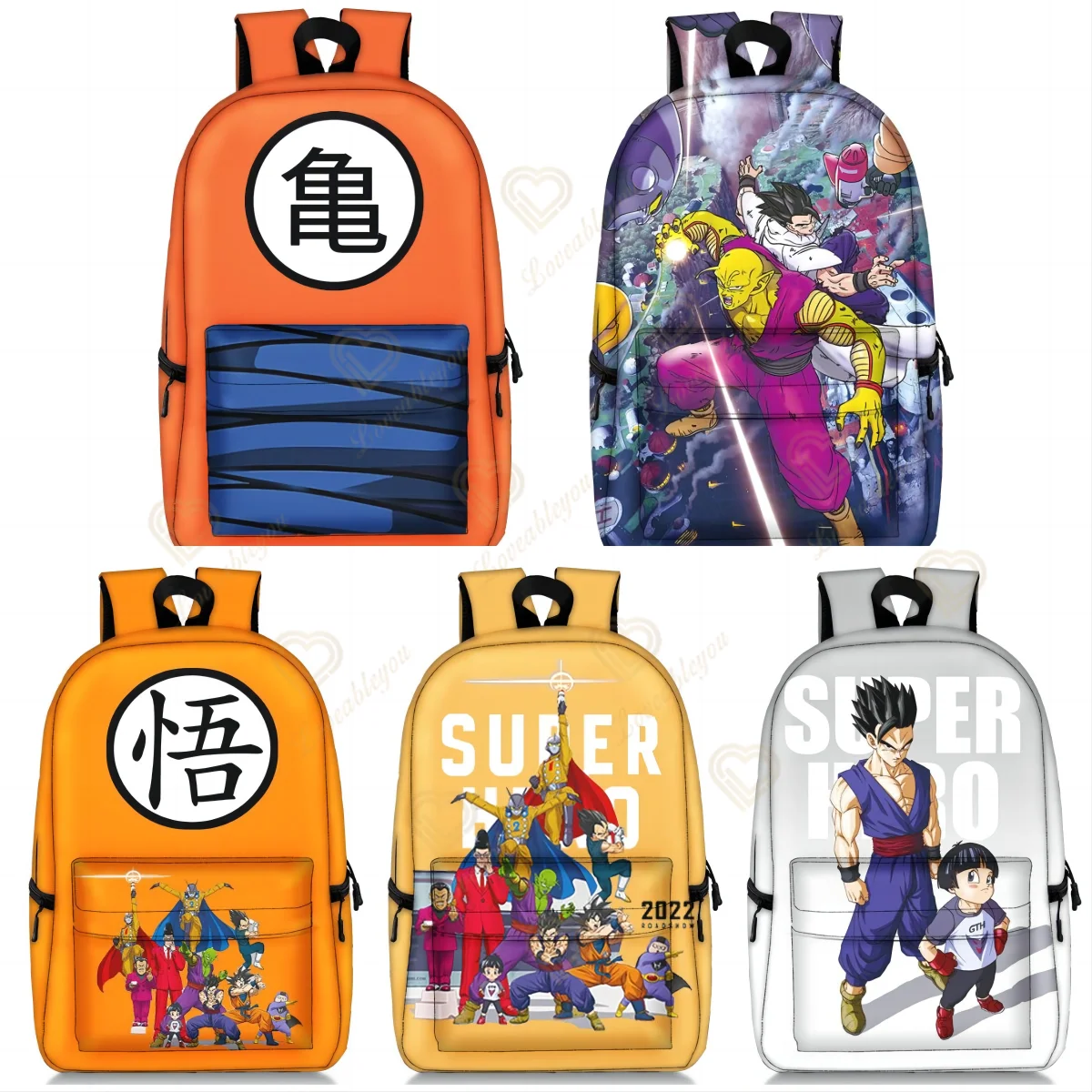 

Dragon Ball Backpack Anime New 3D Printe Children School Bags Boys Girls Goku Casual Travel Backpack