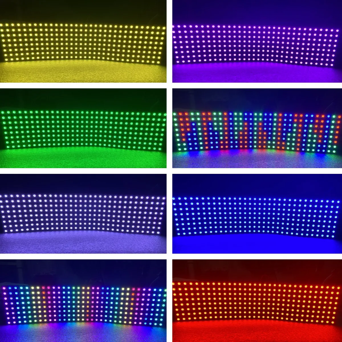 Цифровой гибкий индивидуально адресуемый пиксельный экран WS2812B RGB Φ SP110E Bluetooth