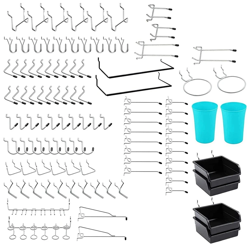 

Pegboard Hook Assortment,Pegboard Hooks Set Pegboard Tool Organizer,Bins For Workbench,Hanging Tool,Kitchen,Storage Tool