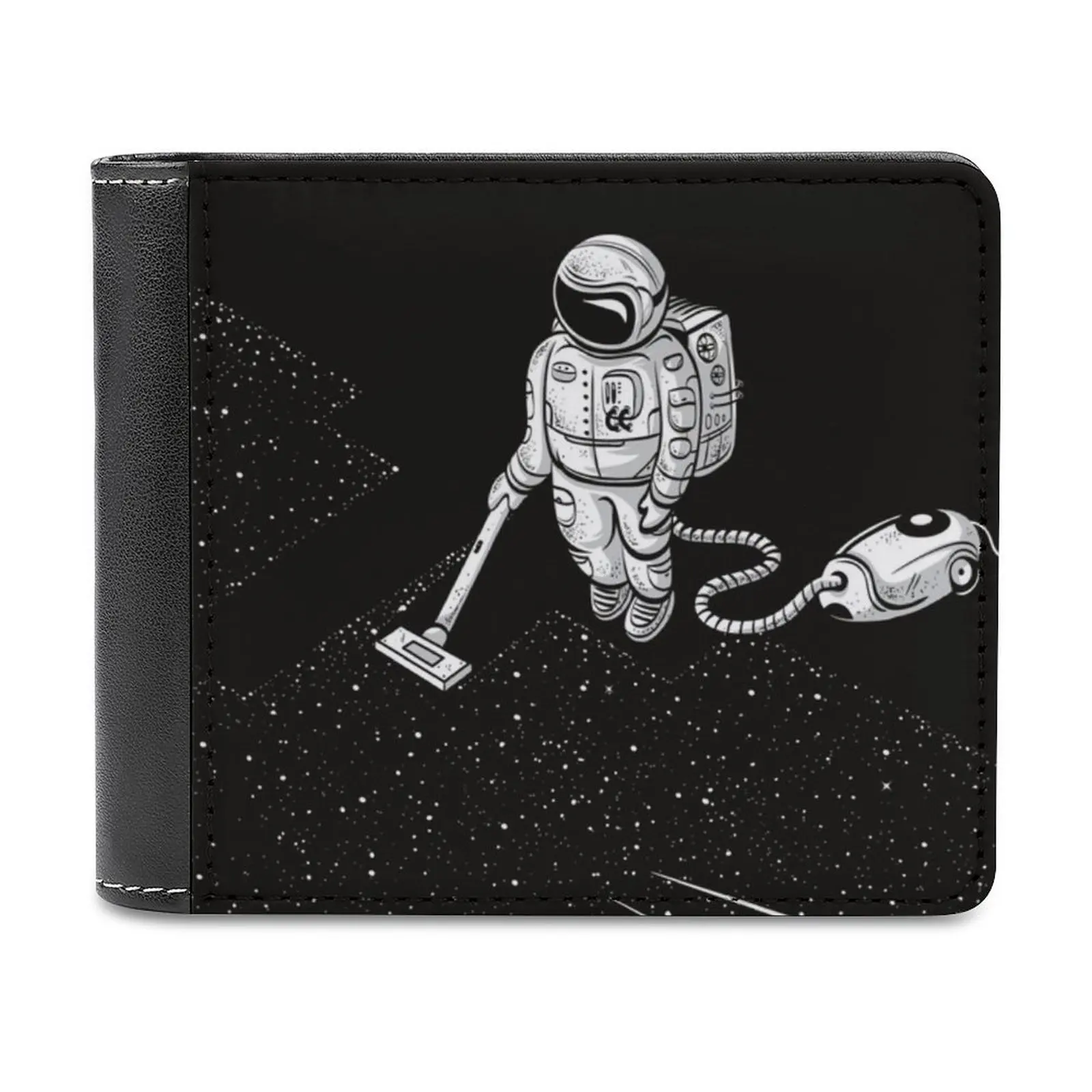 

Модный кошелек для кредитных карт Space Cleaner, кожаные кошельки, персонализированные кошельки для мужчин и женщин с индивидуальным рисунком