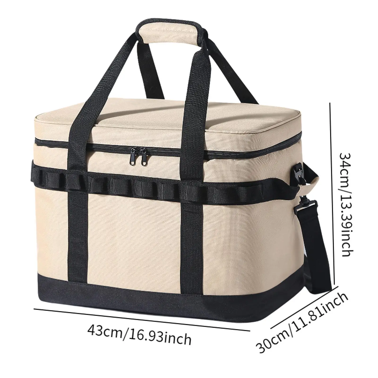 Сумка для переноски гриля изолированная сумка доставки еды сумка-тоут кемпинга