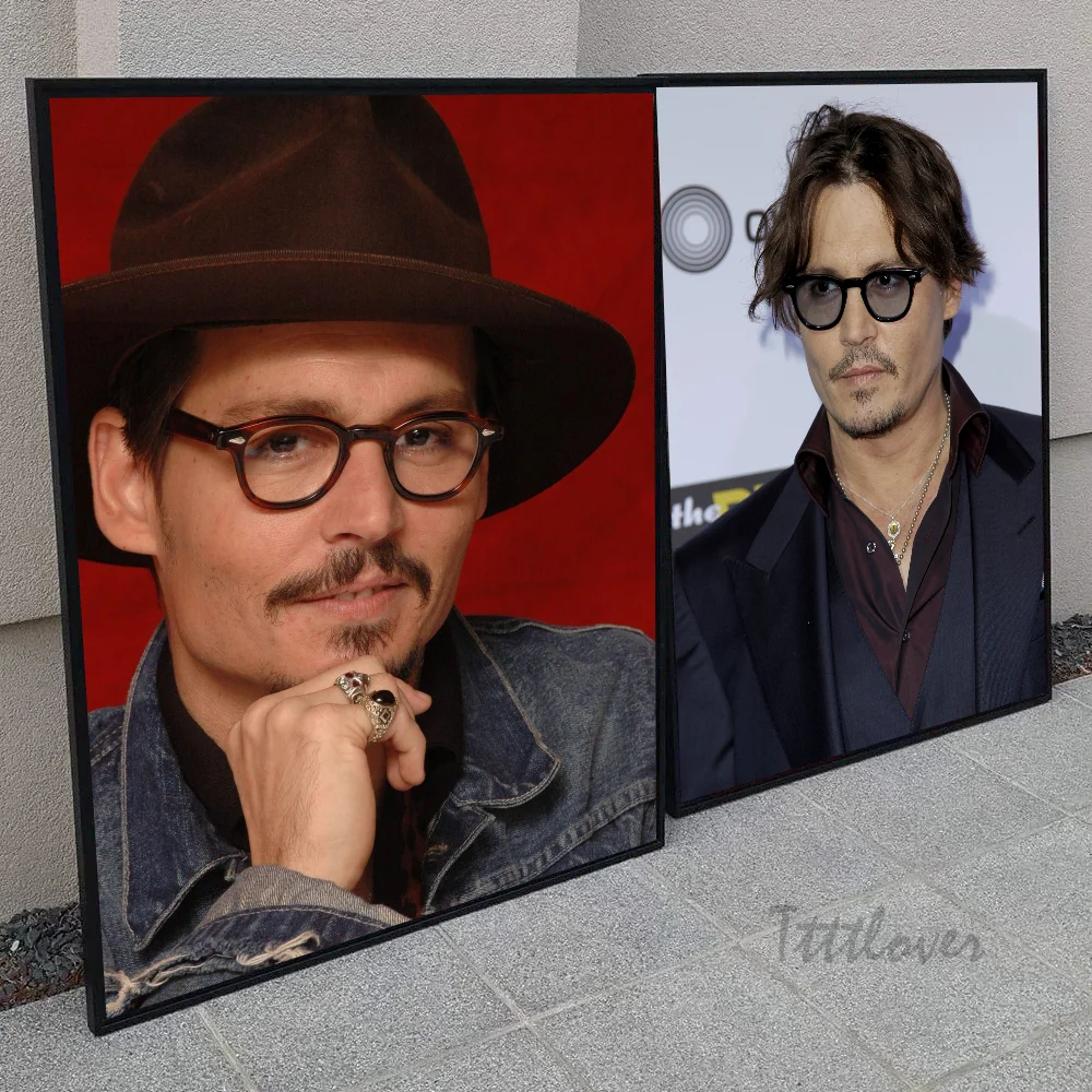 Американская звезда плакат Джонни Депп наклейки украшение для игровой комнаты