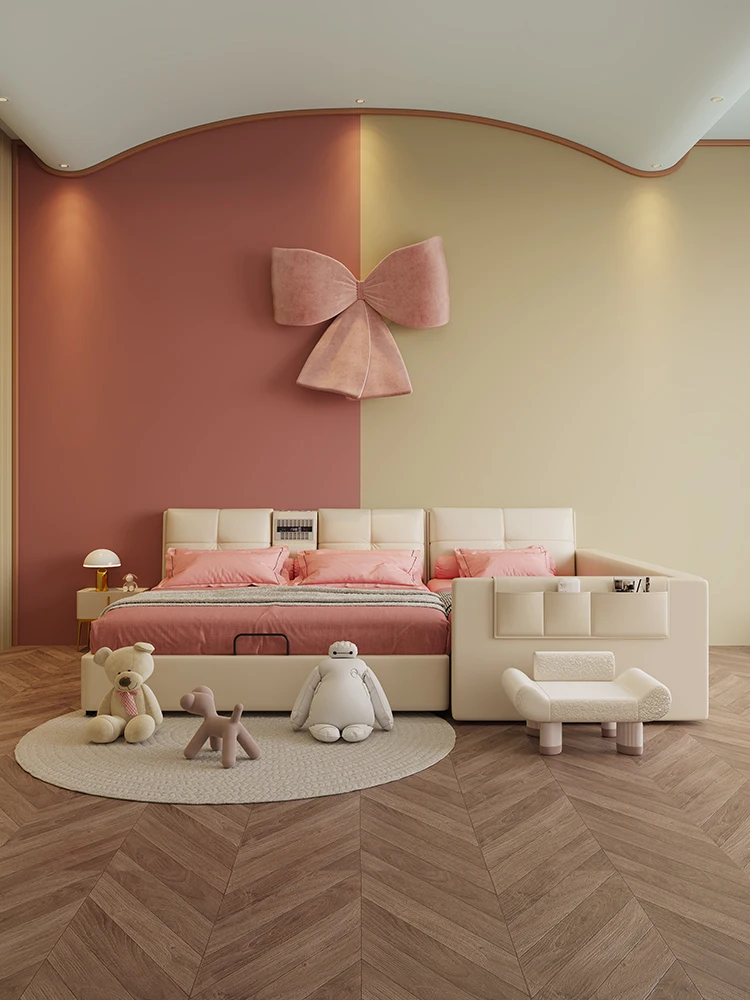 Большая кровать для родителей и детей трехметровая детская сращивающаяся