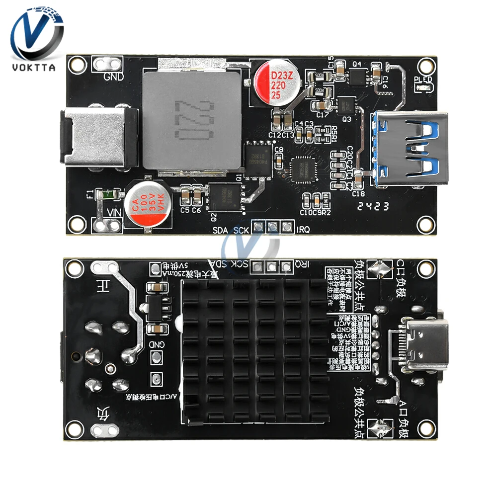 

Многопротокольный модуль быстрой зарядки постоянного тока 6-30 В 140 Вт, плата защиты зарядного устройства высокой мощности для QC4.0 +/5,0 PD PPS FCP SCP SFCP AFC