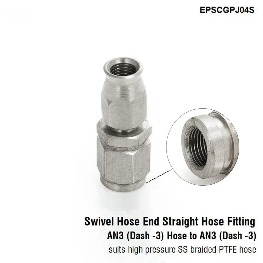 

EPMAN 1 шт., нержавеющая сталь AN3 до AN-3, прямые тормозные поворотные шланги, автомобильный фитинг EPSCGPJ