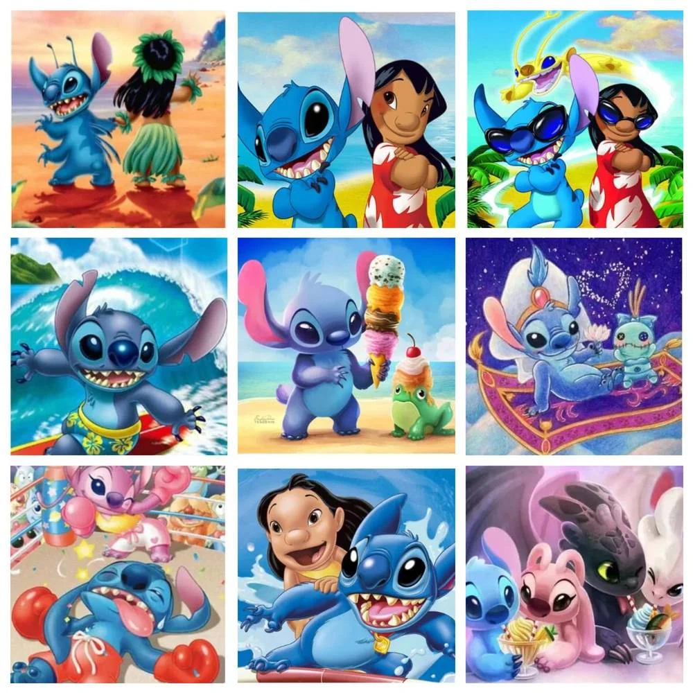 

Disney DIY Diamond Painting Cartoon Animal Little Girl Cross Stitch Hand Inlay Children's Gifts Room Home Wall Art Decoration
