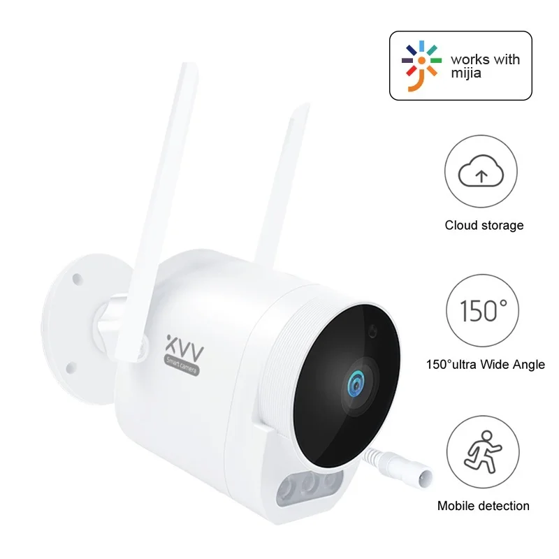 

Outdoor Camera Pro 1296P HD WiFi Cam 150° Wide Angle IP65 Infrared Night Vision 3PCS LED Warning Lights For Mi Home