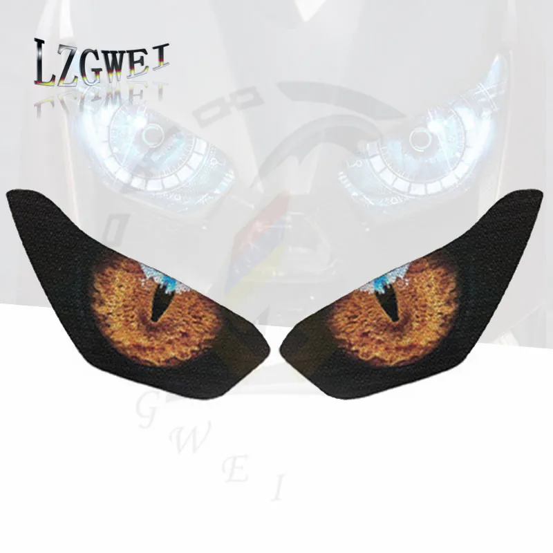 

Наклейки на передние фары мотоцикла для Yamaha X-MAX 300 2017-2020 XMAX300, 3D-наклейки на передние фары, украшение для автомобиля