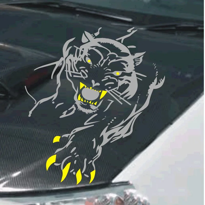 

Tiger Design Car Bonnet Stickers,Car Door Decor DIY Modified Decals And Vinyl Cover,Animals Sticker For nissan tiida/renault