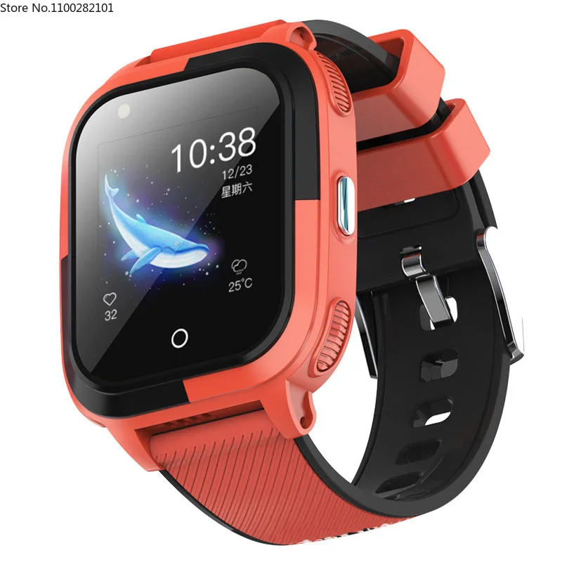 smart watch for kids water proof silicone wristband phone watch sos emergency call card can be inserted children birthday gift a free global shipping