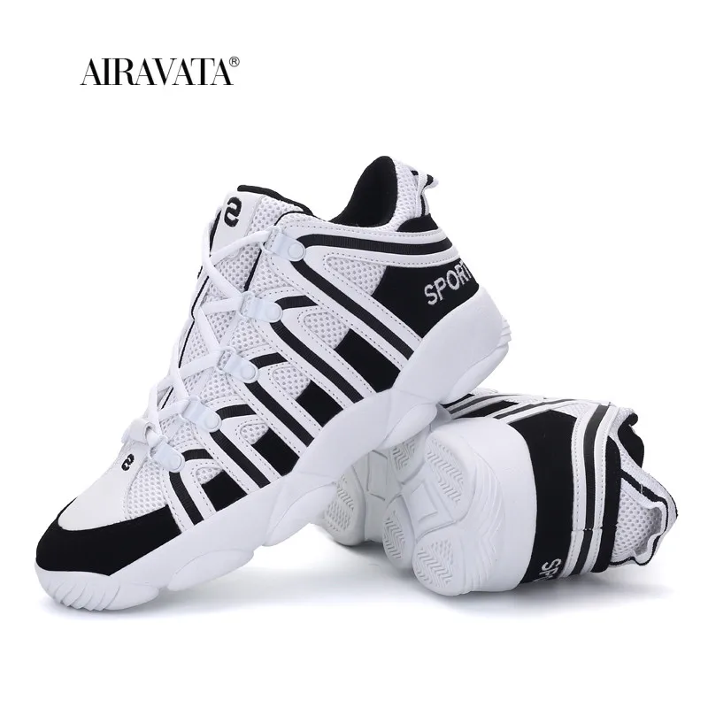 Couples Sneakers Lace-up Basketball Shoes Medium Cut Sport Shoes Women Men Breathable Walking Sneakers Round Toe Stability