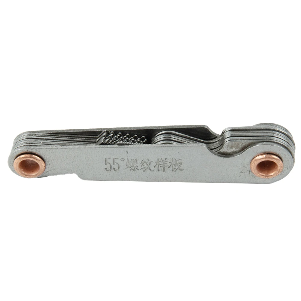 

1 Набор шаблон для измерения резьбы Британский измеритель ручные инструменты Токарный Инструмент измерительный инструмент метрический резьбовой зубной измеритель